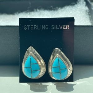 Turquoise stud earrings